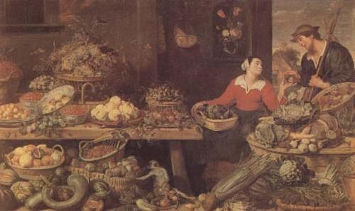 Frans Snyders Fruit and Vegetable Stall (mk14) china oil painting image